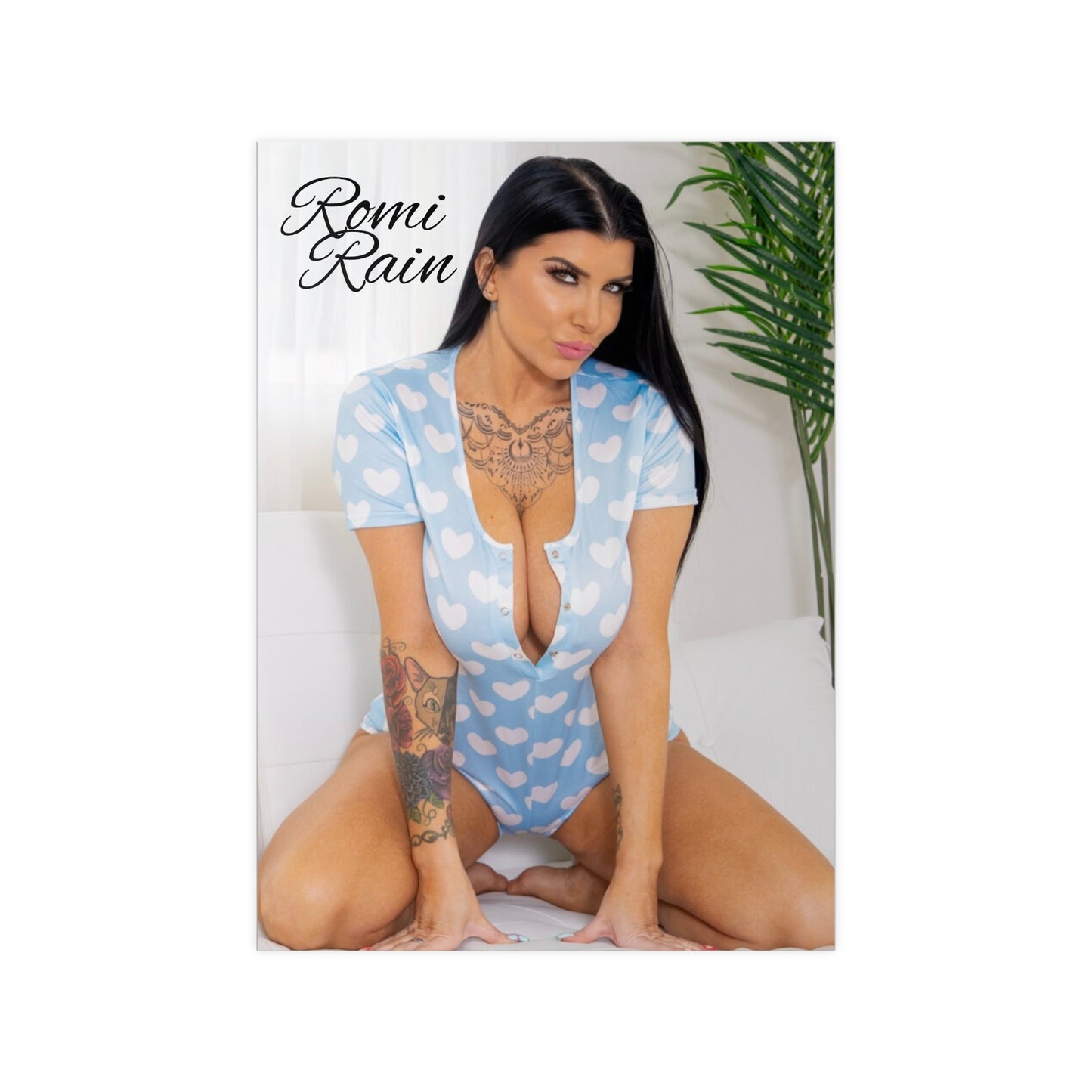 Heart Print Photo Poster featuring Romi Rain - Chic Wall Décor for Home & Office