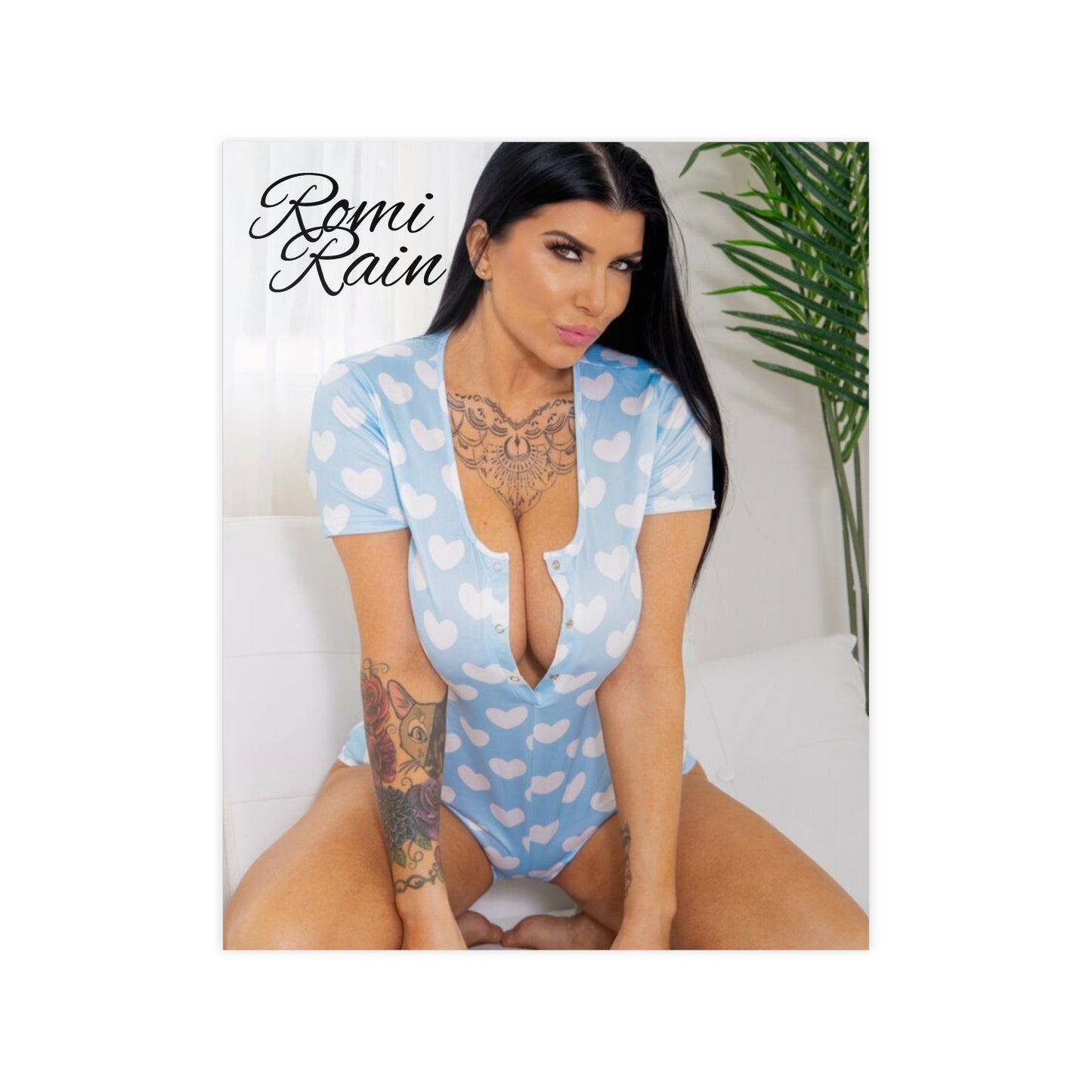 Heart Print Photo Poster featuring Romi Rain - Chic Wall Décor for Home & Office