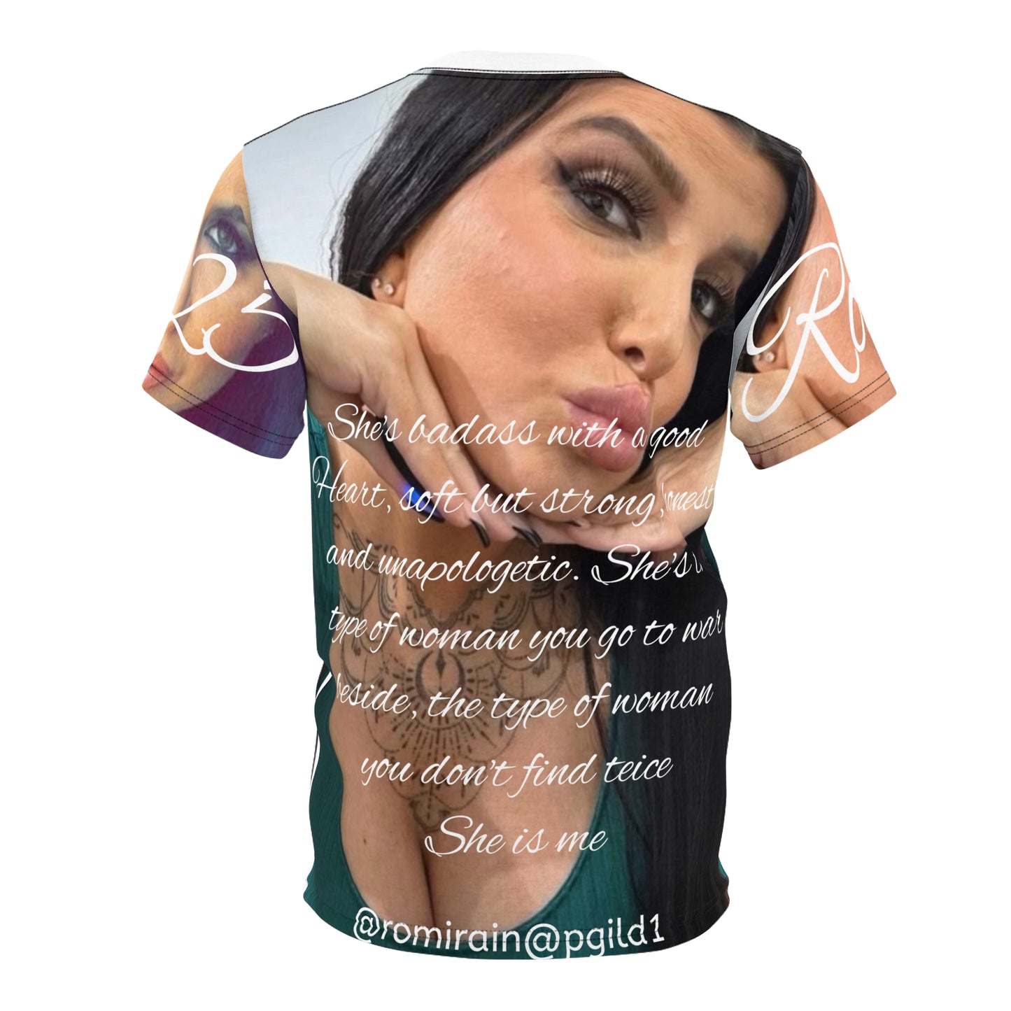 Personalized Unisex Cut & Sew Tee with Romi Rain Design - Unique Fashion Statement