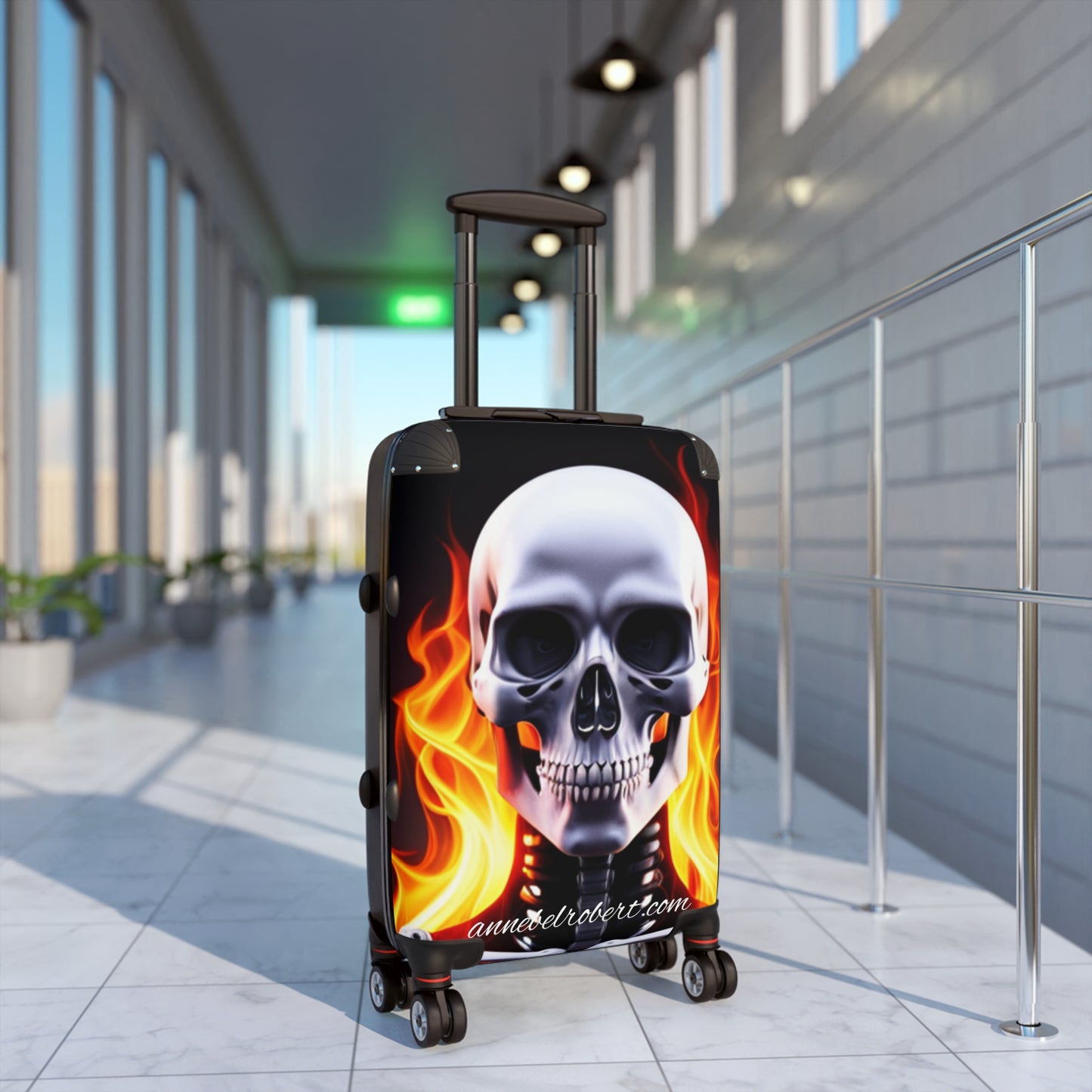 Annebel and Robert , fire skull