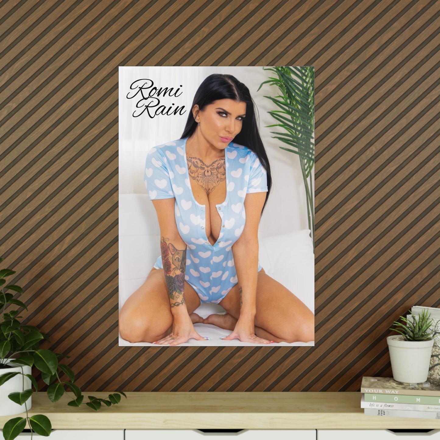 Heart Print Photo Poster featuring Romi Rain - Chic Wall Décor for Home & Office