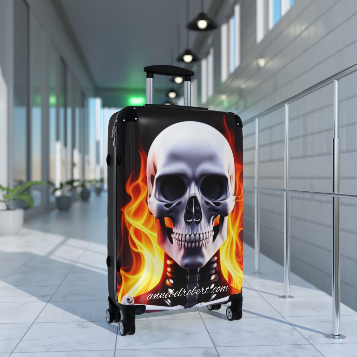 Annebel and Robert , fire skull