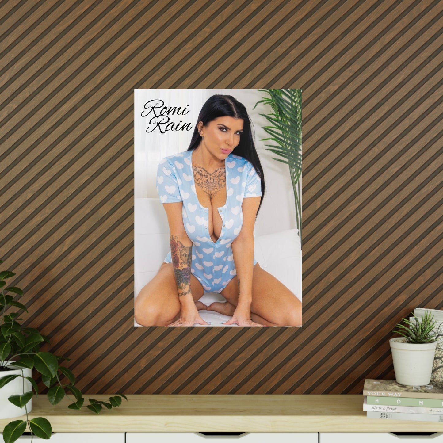 Heart Print Photo Poster featuring Romi Rain - Chic Wall Décor for Home & Office