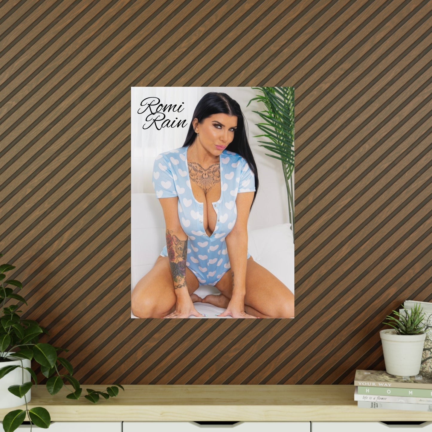 Heart Print Photo Poster featuring Romi Rain - Chic Wall Décor for Home & Office