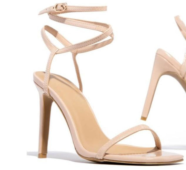 Open Toe String Stilettos