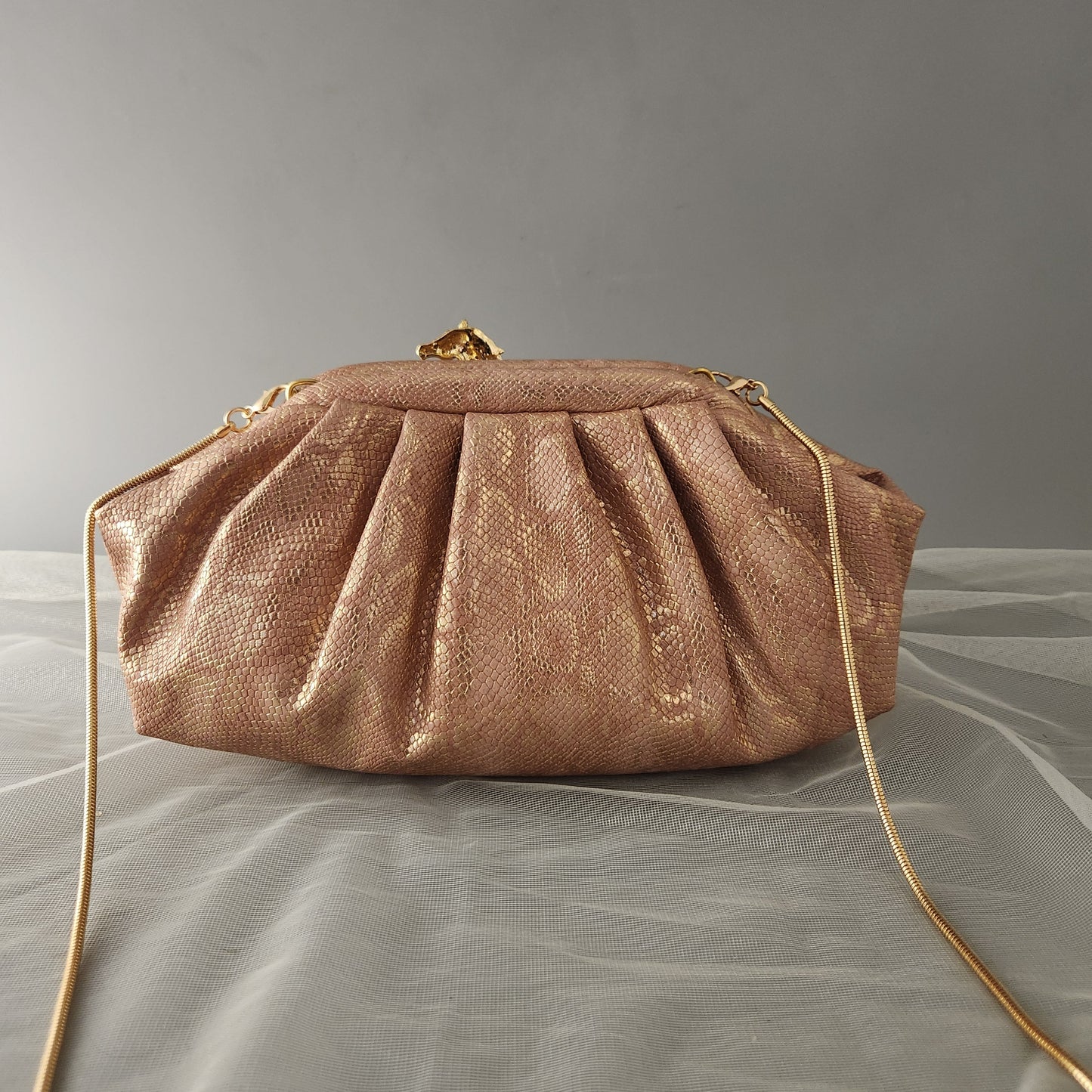 Rose Bronze Stallion Cloud Clutch