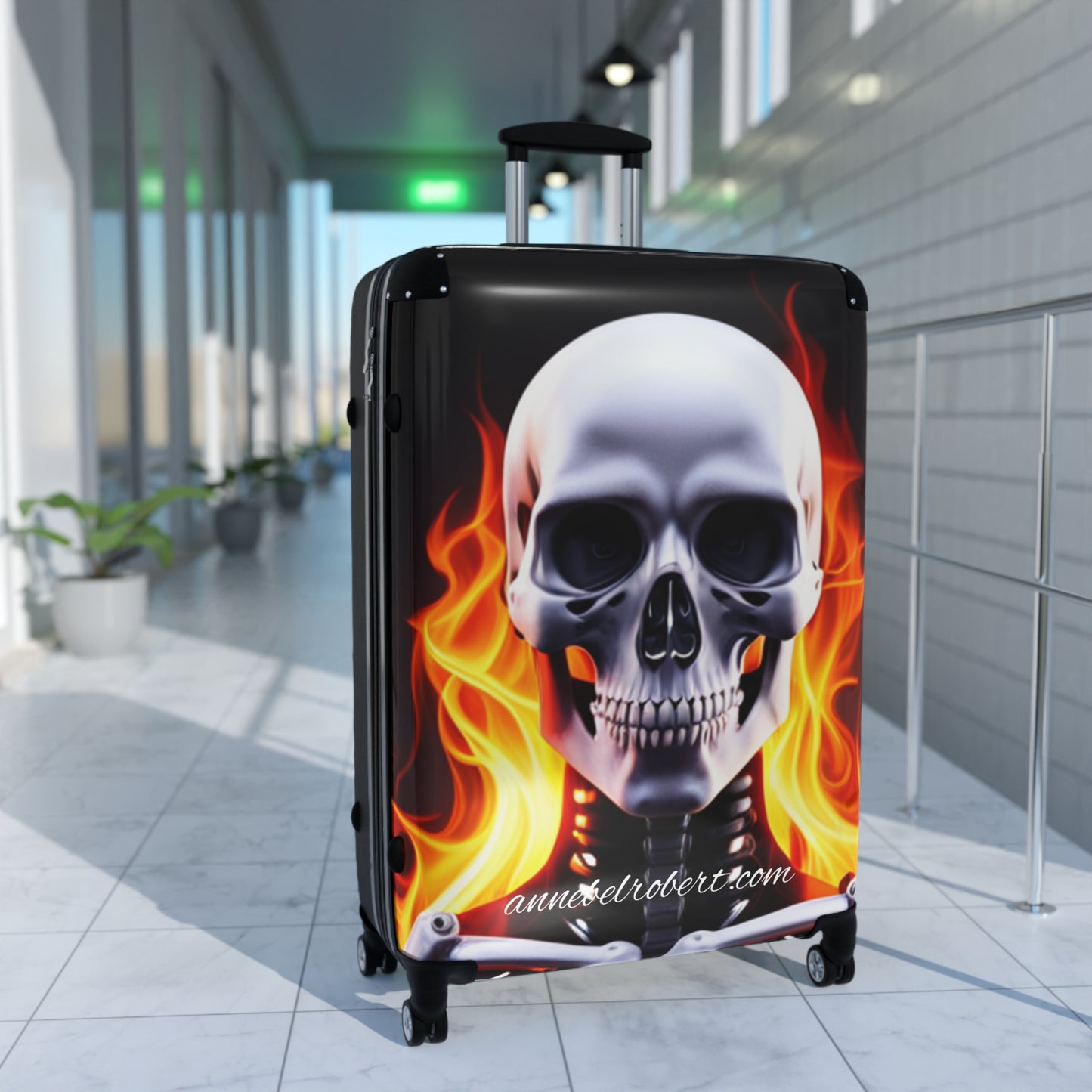 Annebel and Robert , fire skull