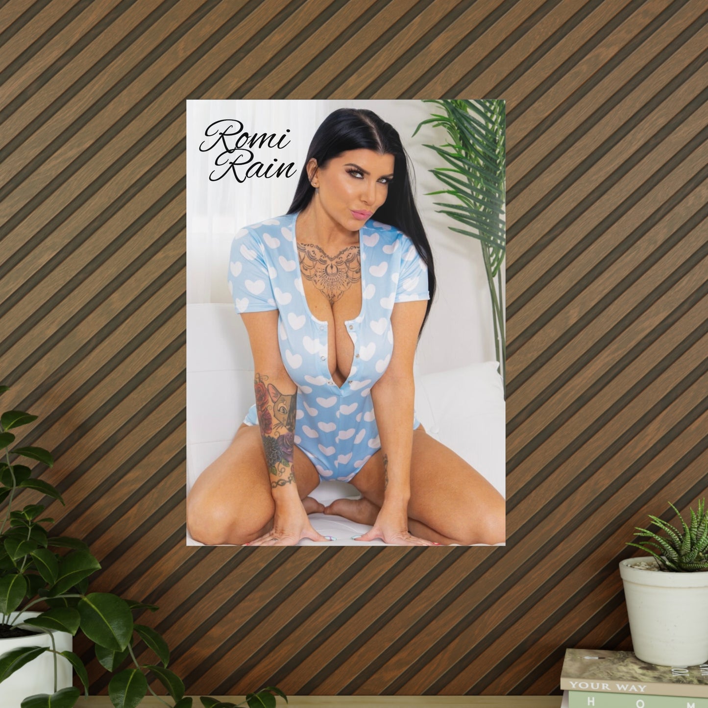 Heart Print Photo Poster featuring Romi Rain - Chic Wall Décor for Home & Office