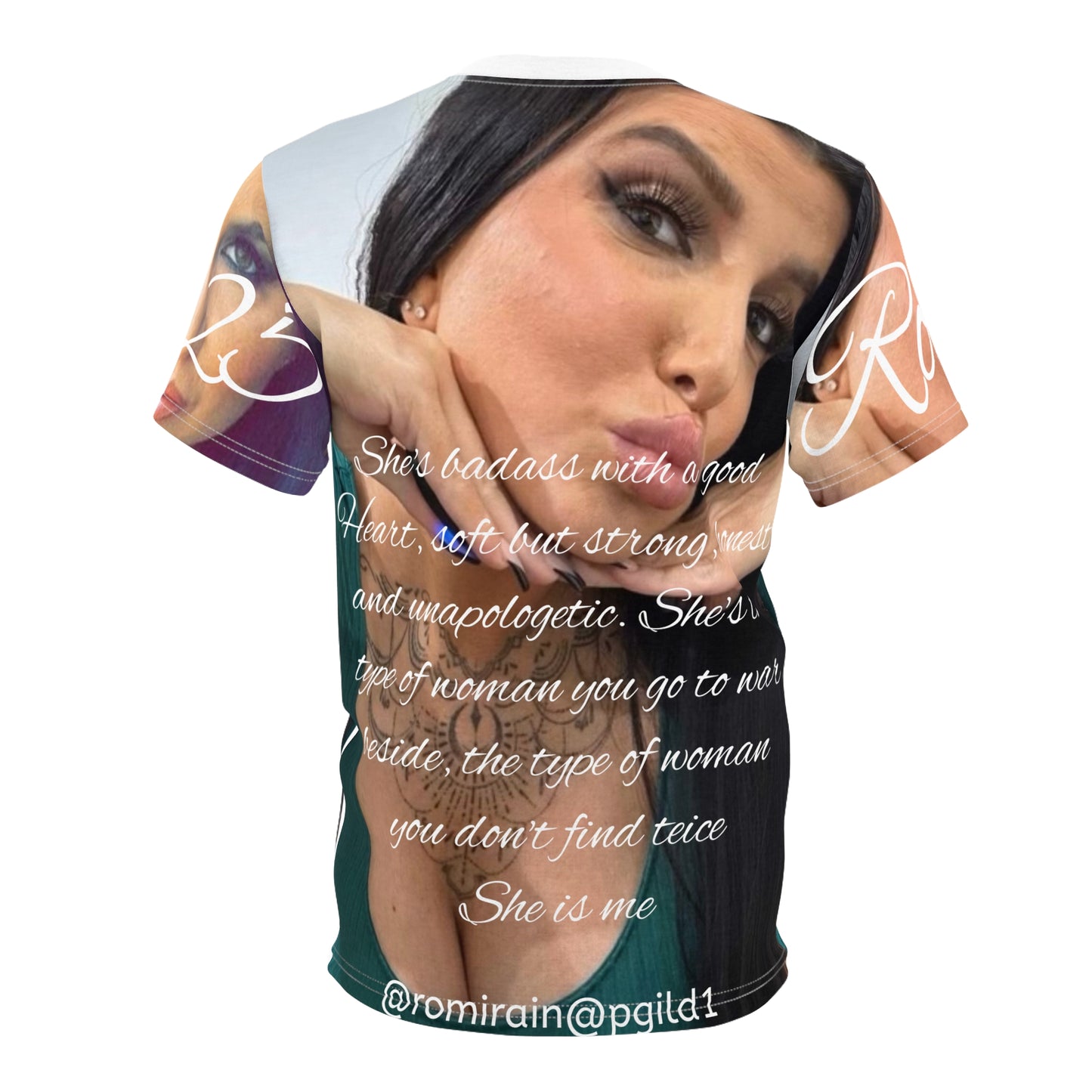 Personalized Unisex Cut & Sew Tee with Romi Rain Design - Unique Fashion Statement