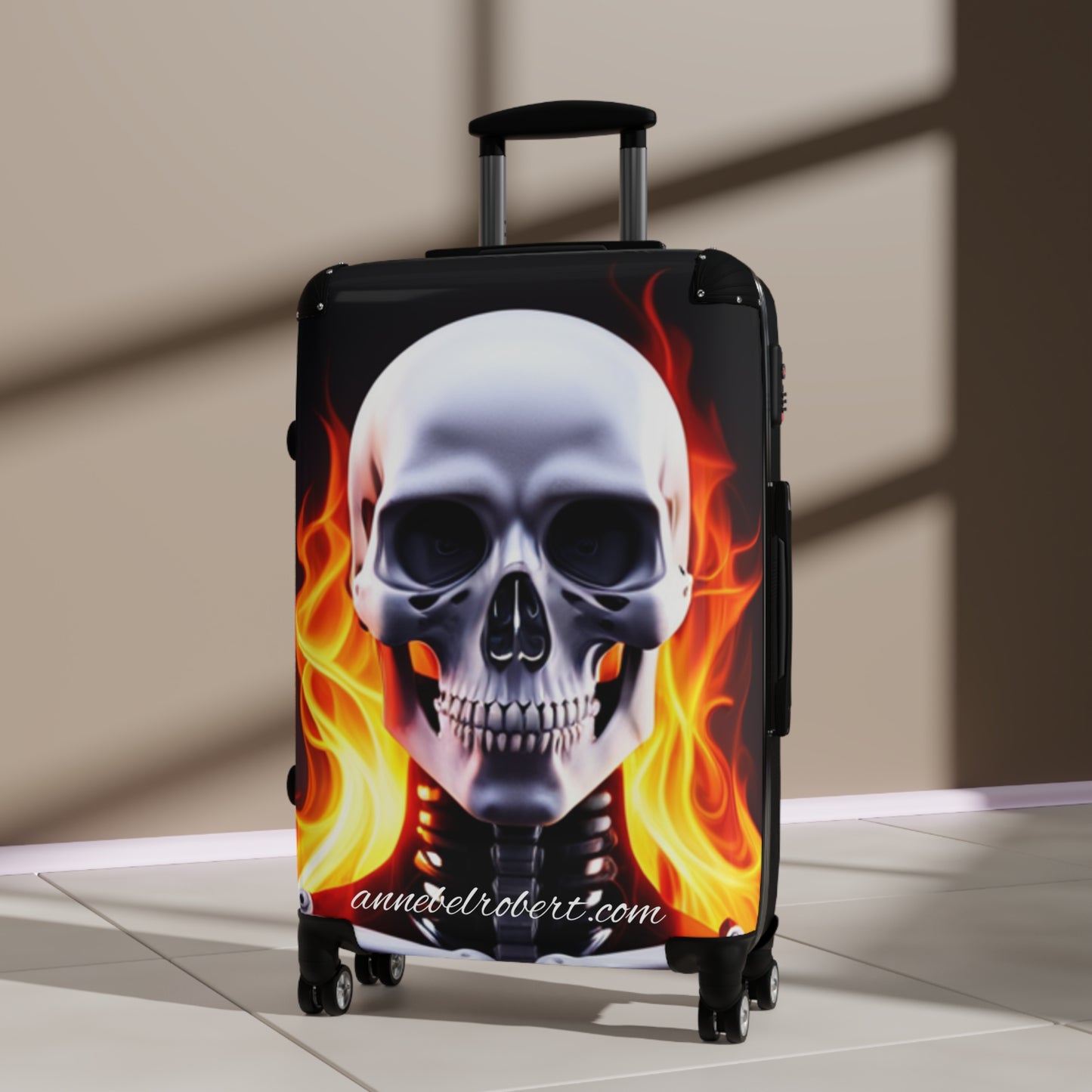 Annebel and Robert , fire skull