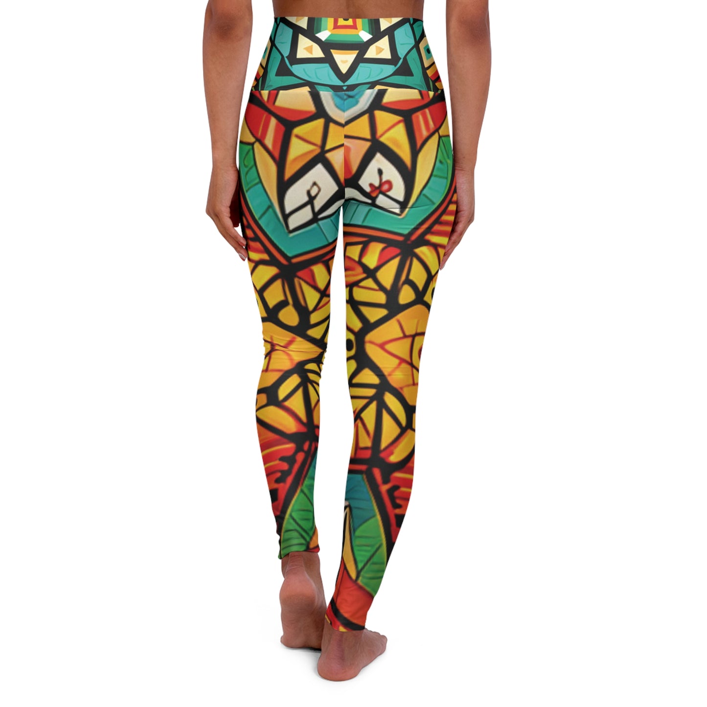 High Waisted Yoga Leggings (AOP)