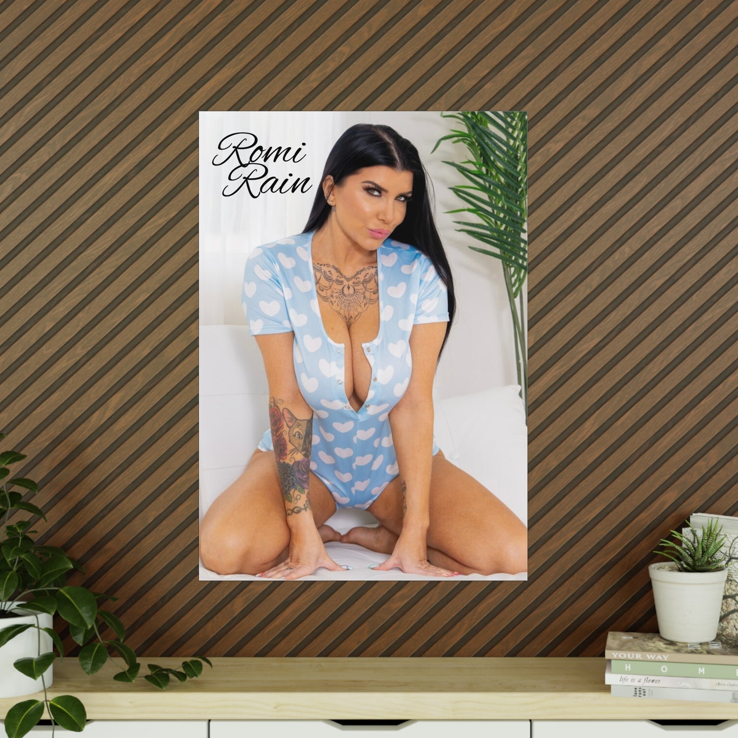 Heart Print Photo Poster featuring Romi Rain - Chic Wall Décor for Home & Office