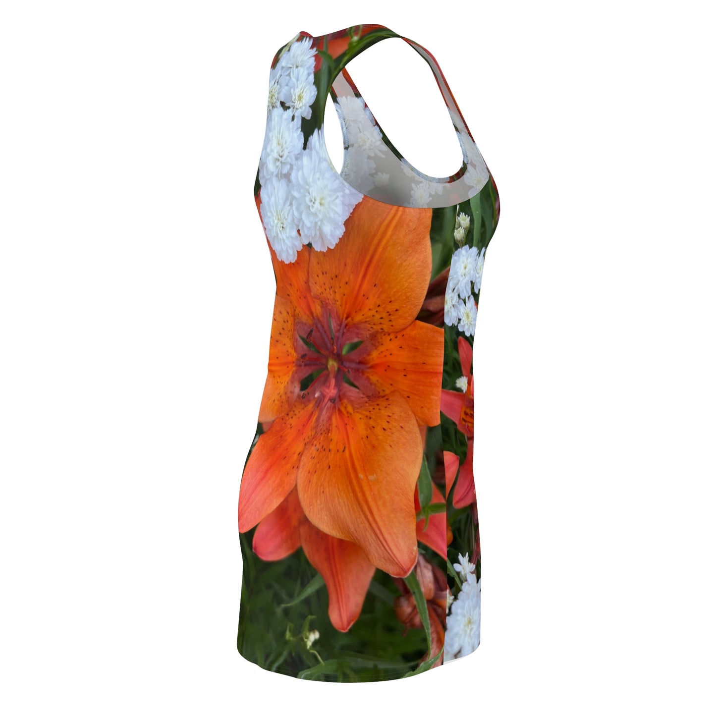 Summer flowers .Women's Cut & Sew Racerback Dress (AOP)