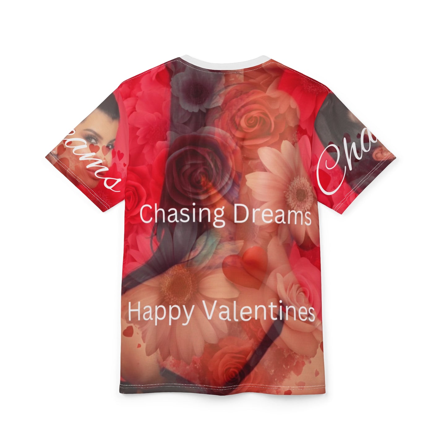 Valentine's Day Chasing Dreams Unisex Tee - Floral Love Design