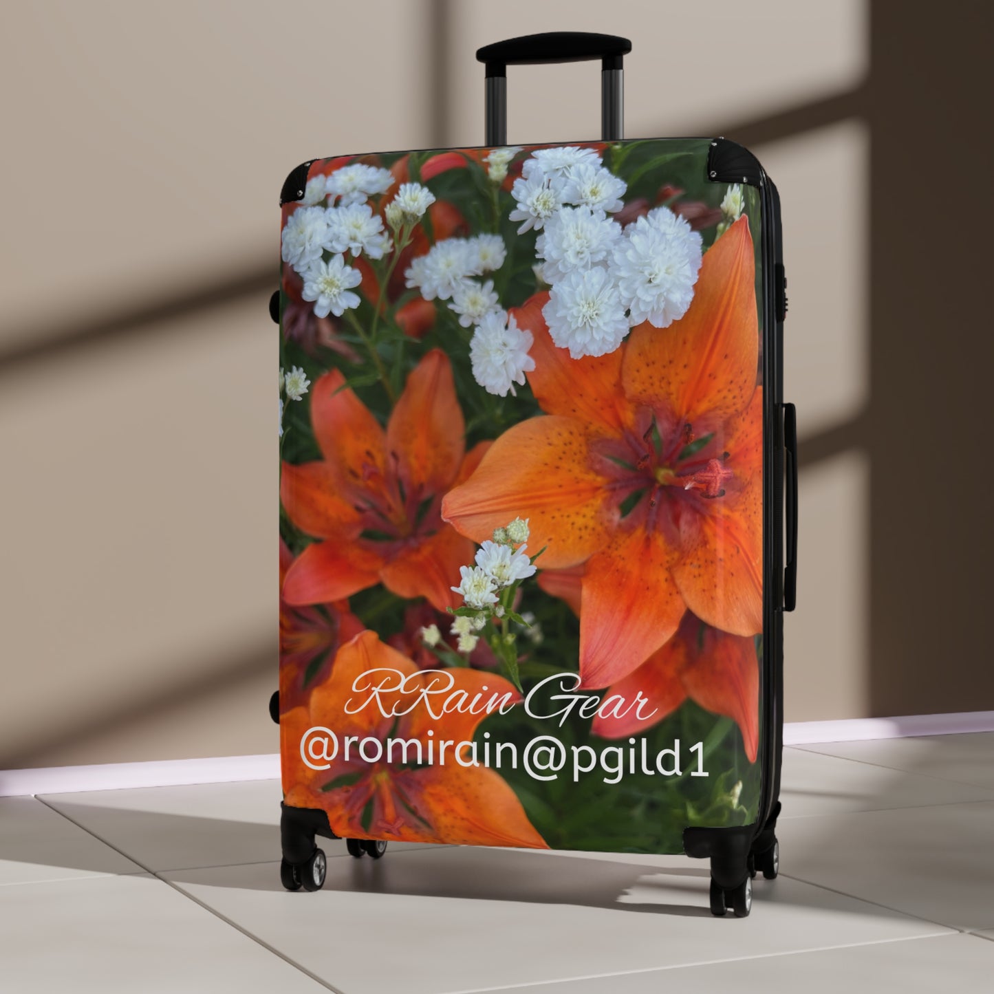 RRain Gear ,Flowers Suitcase
