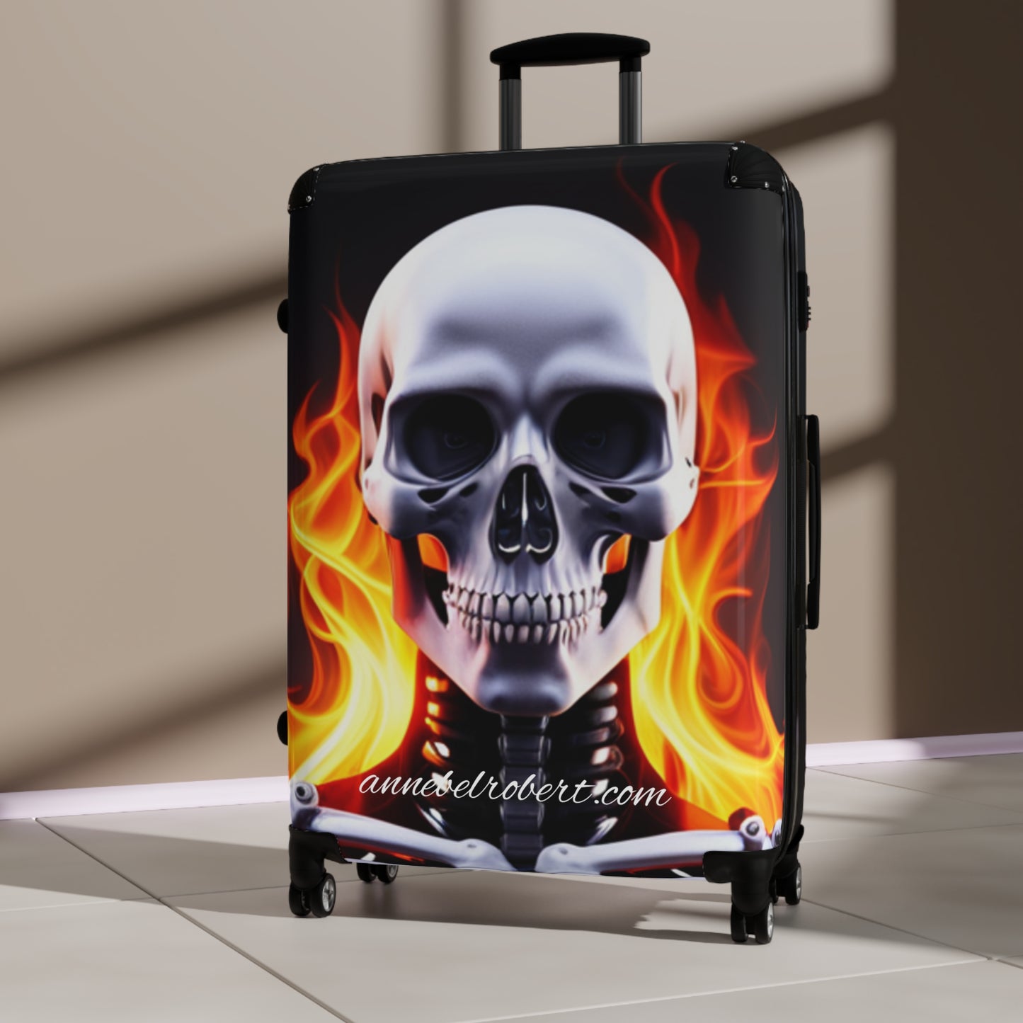 Annebel and Robert , fire skull