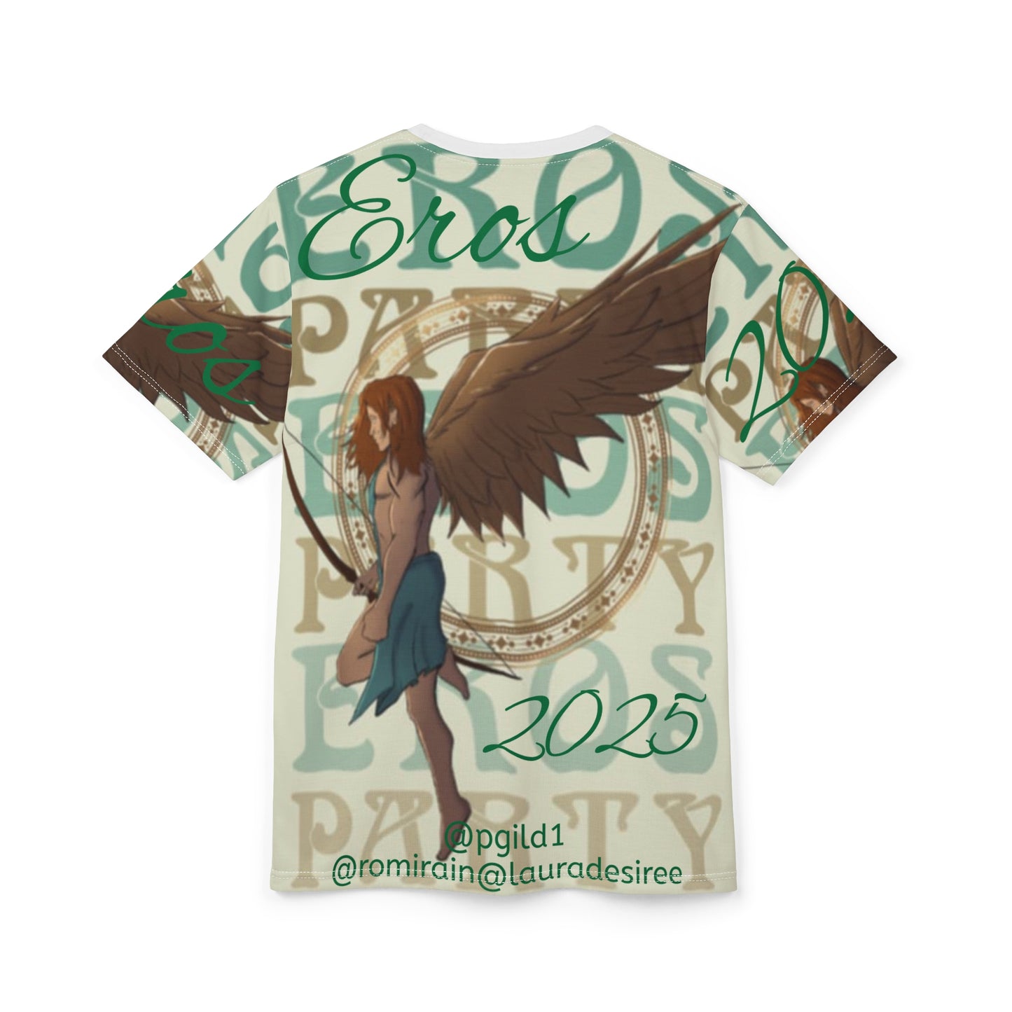 Eros Unbound Party Unisex Cut & Sew Tee (AOP)