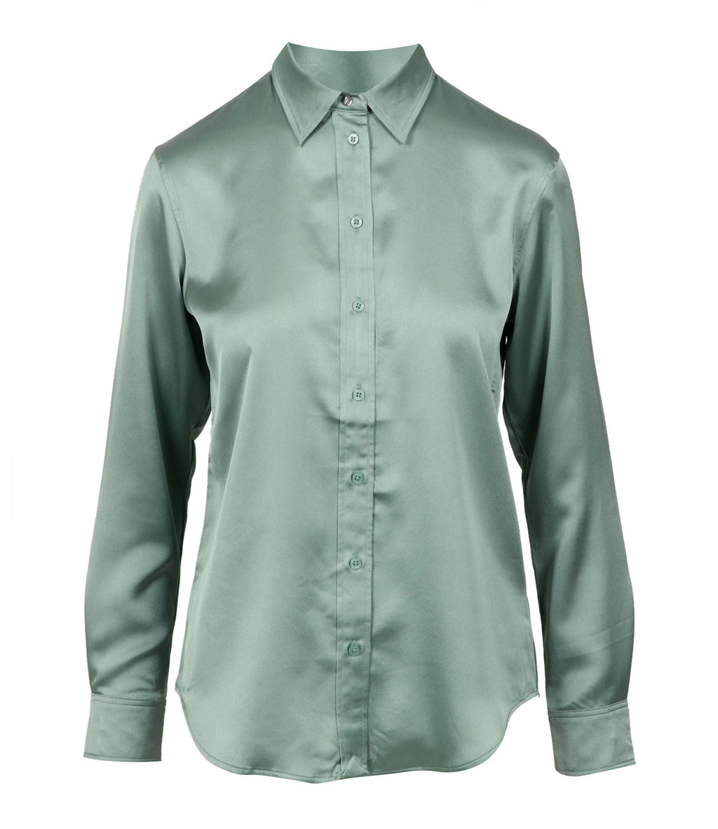 Lauren Ralph Lauren Classic Fit Satin Charmeuse Shirt
