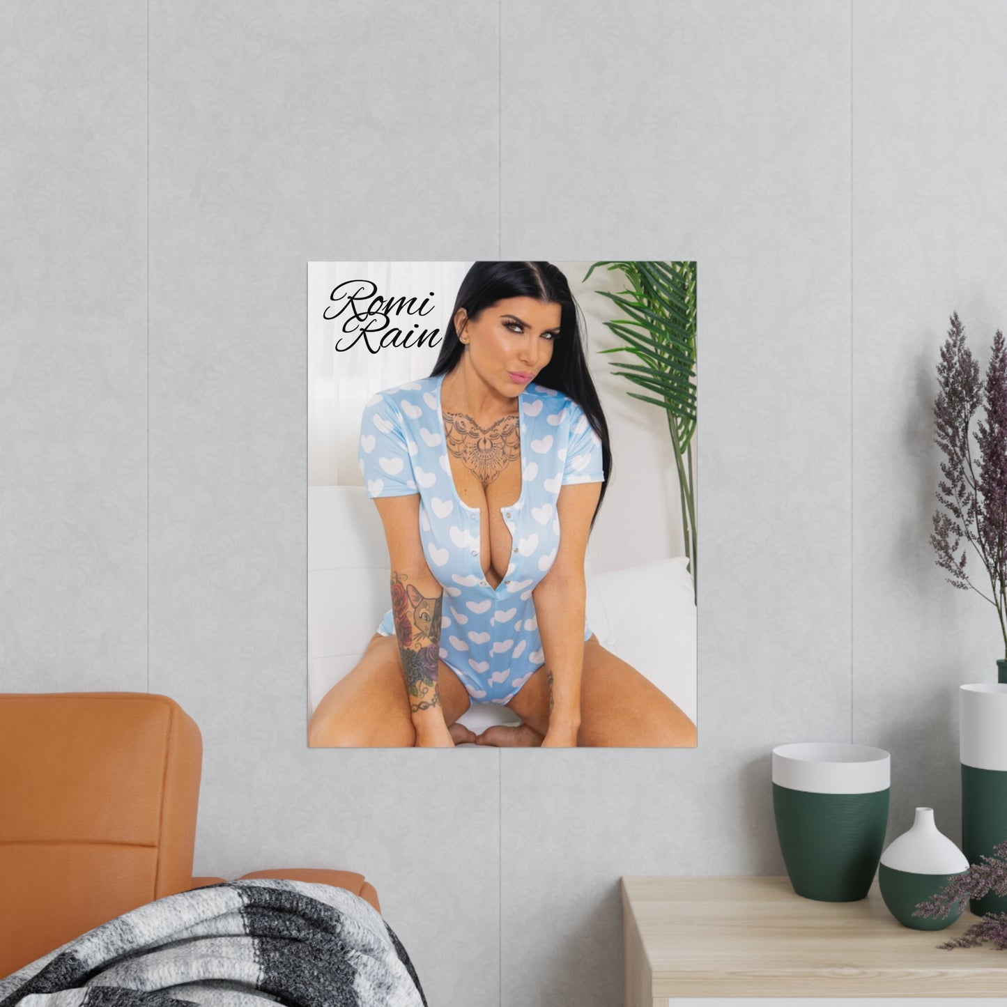Heart Print Photo Poster featuring Romi Rain - Chic Wall Décor for Home & Office