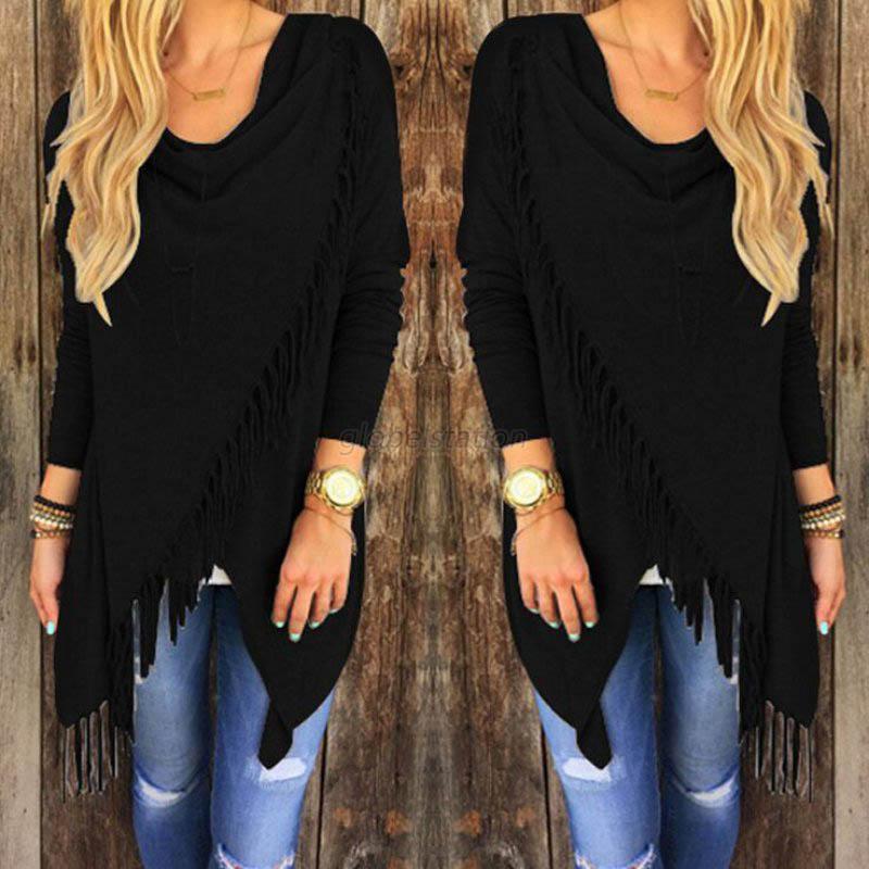 Sweater Mujer Poncho Irregular AZ056