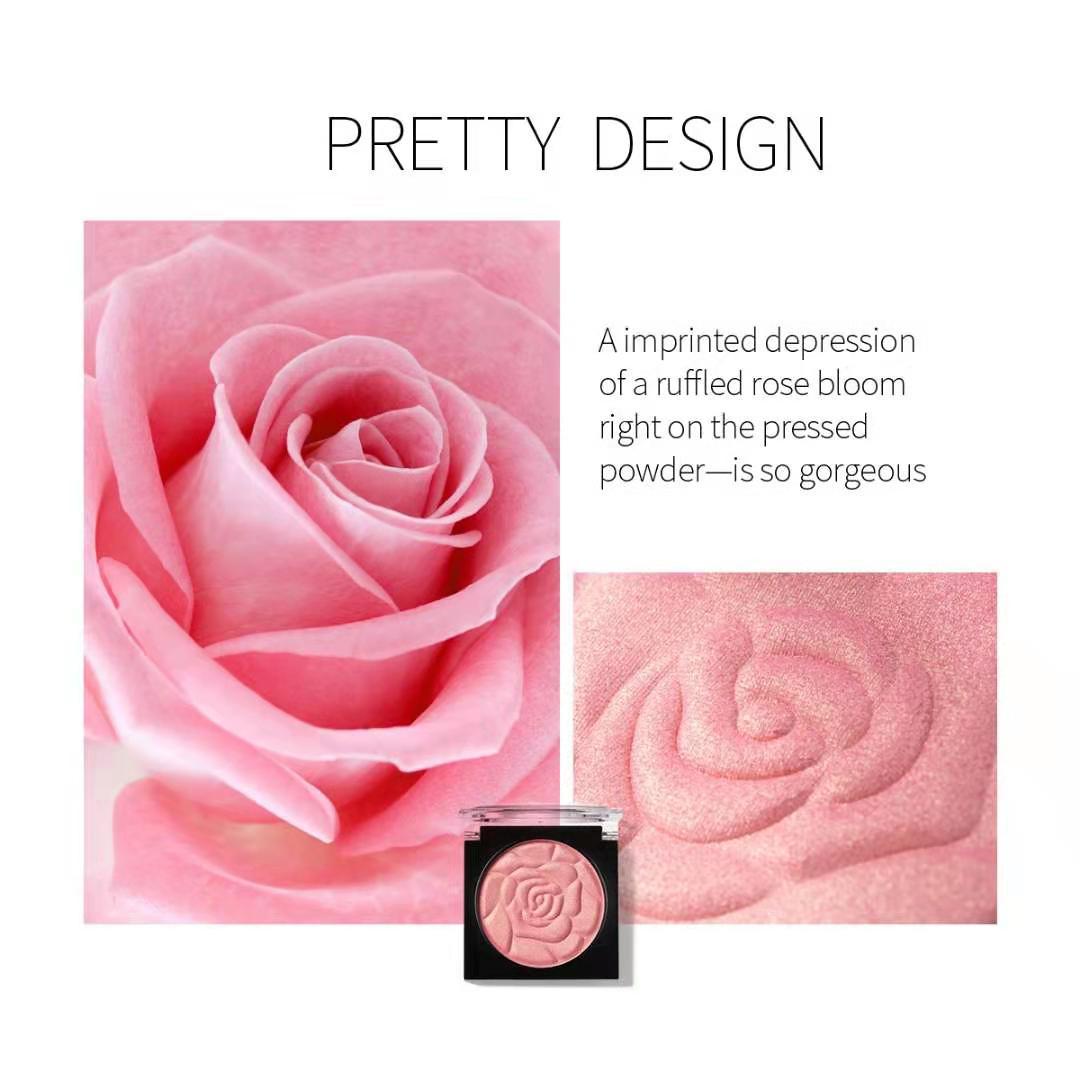 Meojo Red Ten Color Petal Blush Monochrome Rouge Nature lasting concealer matte bead light makeup powder