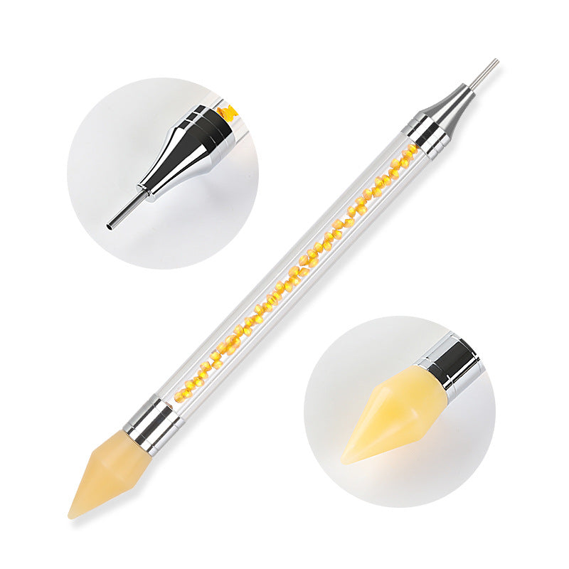 Nail drill tool acrylic double head diamond crayon multi-function wax point