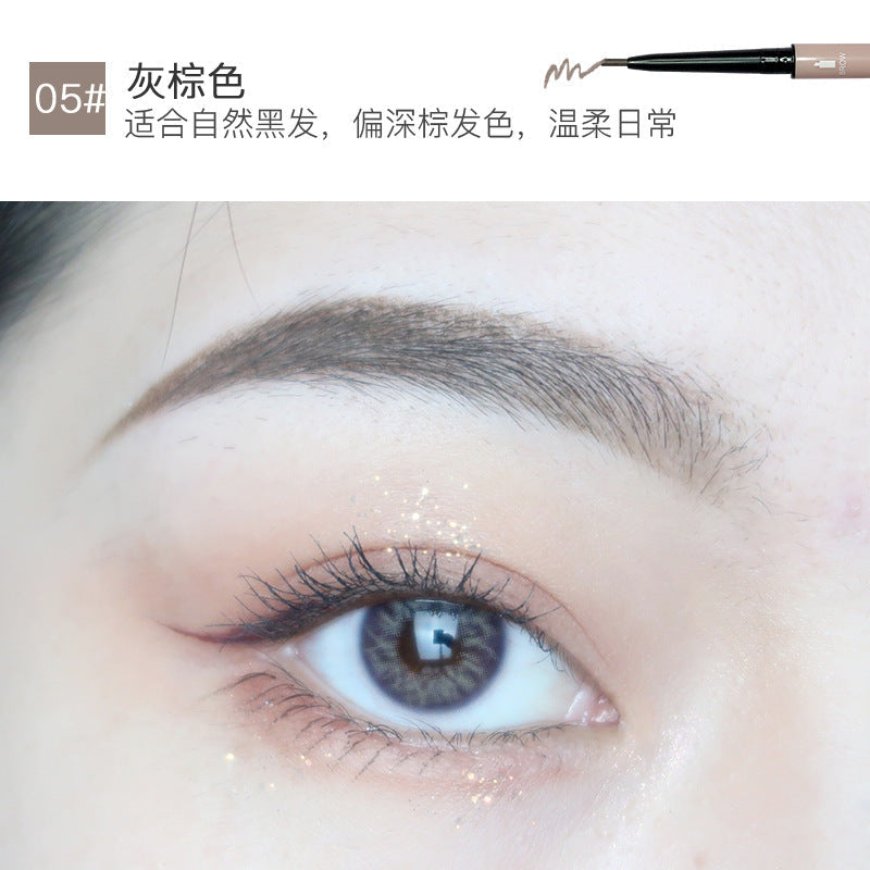 Morandi extreme eyebrow pen double-head anti-sweat waterproof lasting