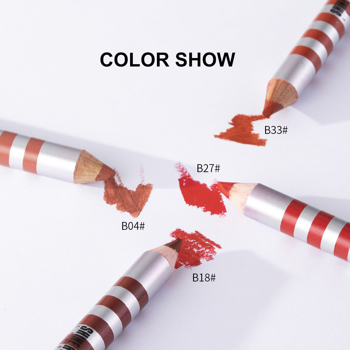 Menow lip line pedestrian anti-skinned water for a long time, no decolorization hook line, picture, red lazy, lip, spot P152