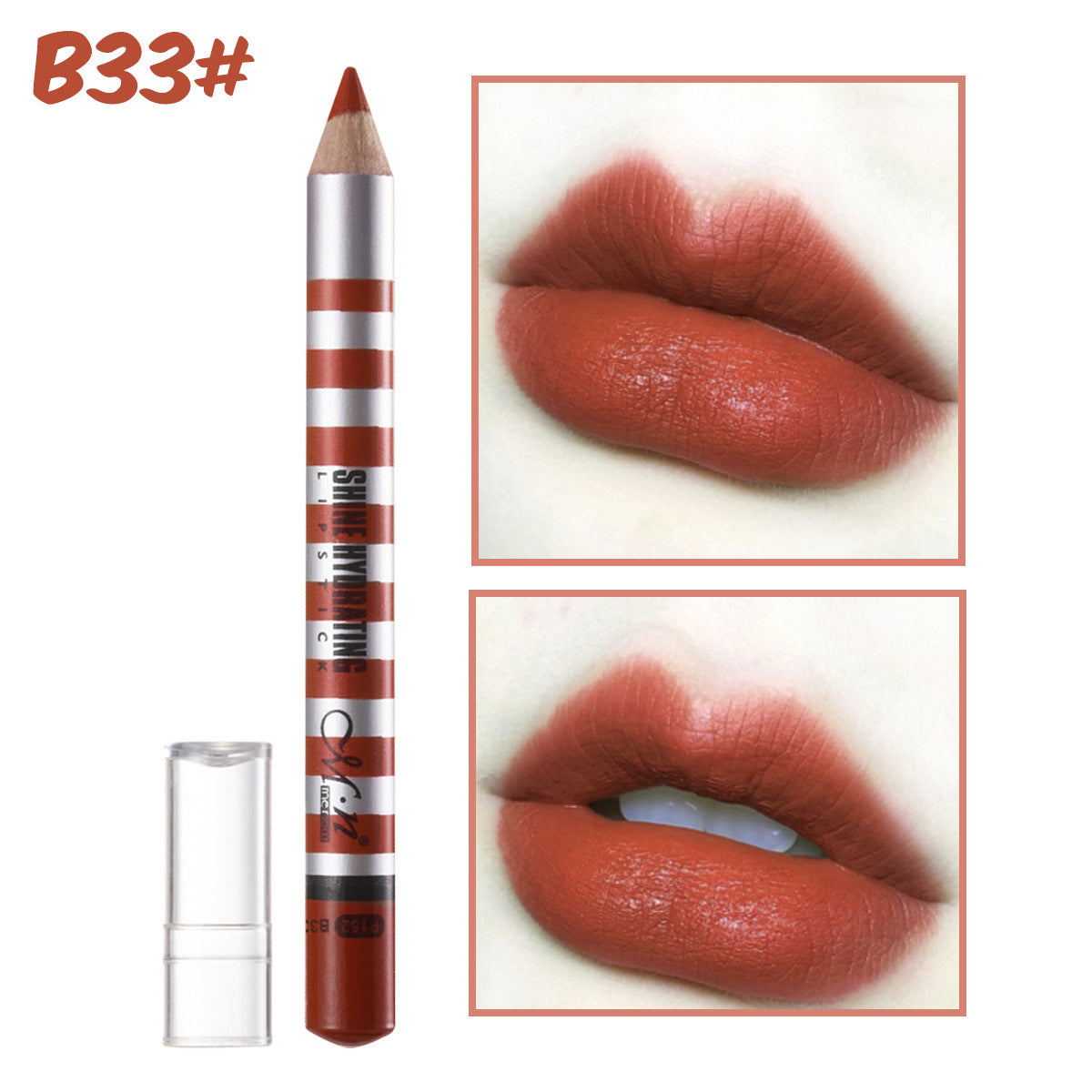 Menow lip line pedestrian anti-skinned water for a long time, no decolorization hook line, picture, red lazy, lip, spot P152