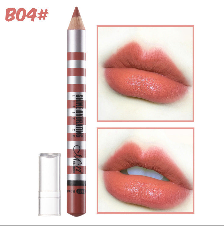 Menow lip line pedestrian anti-skinned water for a long time, no decolorization hook line, picture, red lazy, lip, spot P152