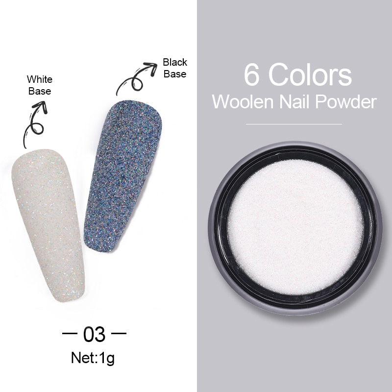 1 Box Hot Sale Holographics Nail Powders Laser Shiny Nail Glitters Dust Decorations For Nail Art Chrome Pigment DIY Accessories