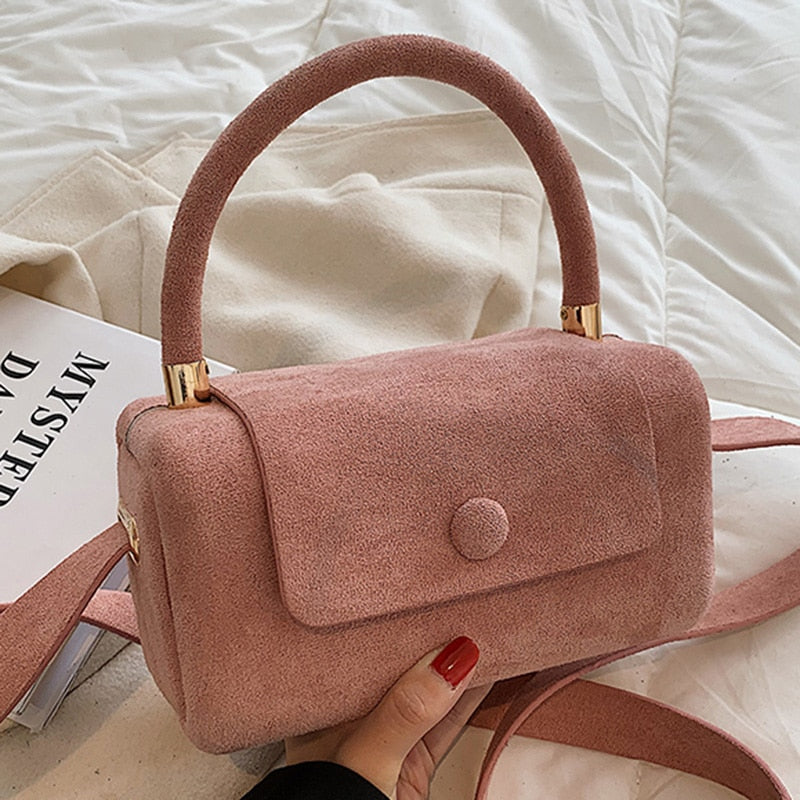 INS Women Flock Mini Handbag Suede Crossbody Bags ,Small Shoulder Bags ,Evening Clutch bags