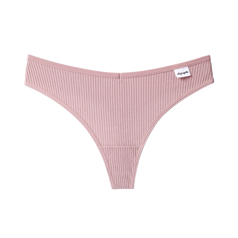 G-string Panties Cotton Underwear Comfortable Casual Low Waist