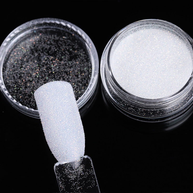 1 Box Hot Sale Holographics Nail Powders Laser Shiny Nail Glitters Dust Decorations For Nail Art Chrome Pigment DIY Accessories