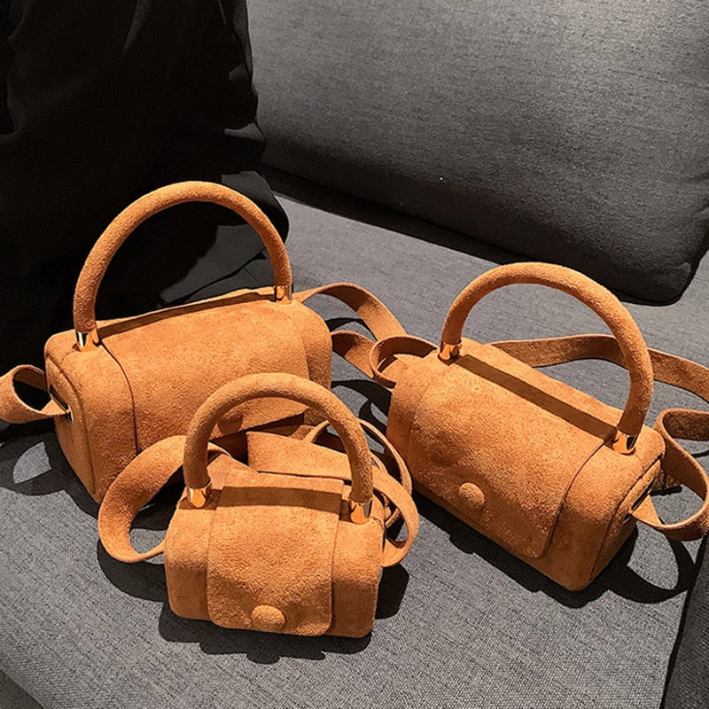 INS Women Flock Mini Handbag Suede Crossbody Bags ,Small Shoulder Bags ,Evening Clutch bags