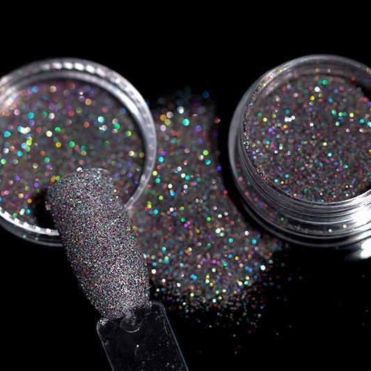 1 Box Hot Sale Holographics Nail Powders Laser Shiny Nail Glitters Dust Decorations For Nail Art Chrome Pigment DIY Accessories