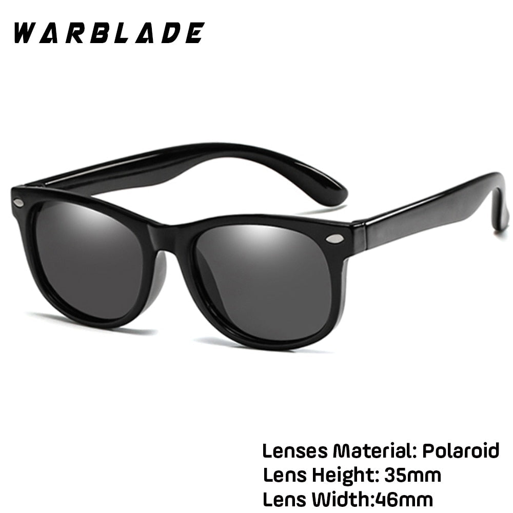 WarBlade New Kids Polarized Sunglasses TR90 Boys Girls Sun Glasses Silicone Safety Glasses Gift For Children Baby UV400 Eyewear