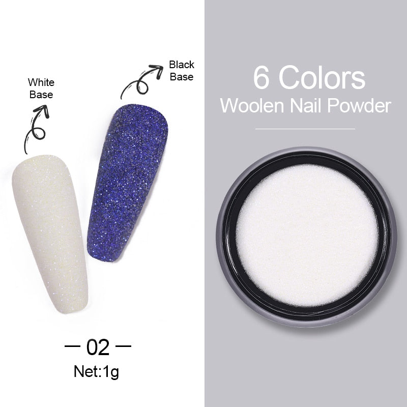1 Box Hot Sale Holographics Nail Powders Laser Shiny Nail Glitters Dust Decorations For Nail Art Chrome Pigment DIY Accessories