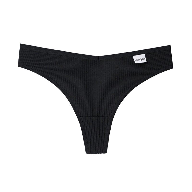 G-string Panties Cotton Underwear Comfortable Casual Low Waist