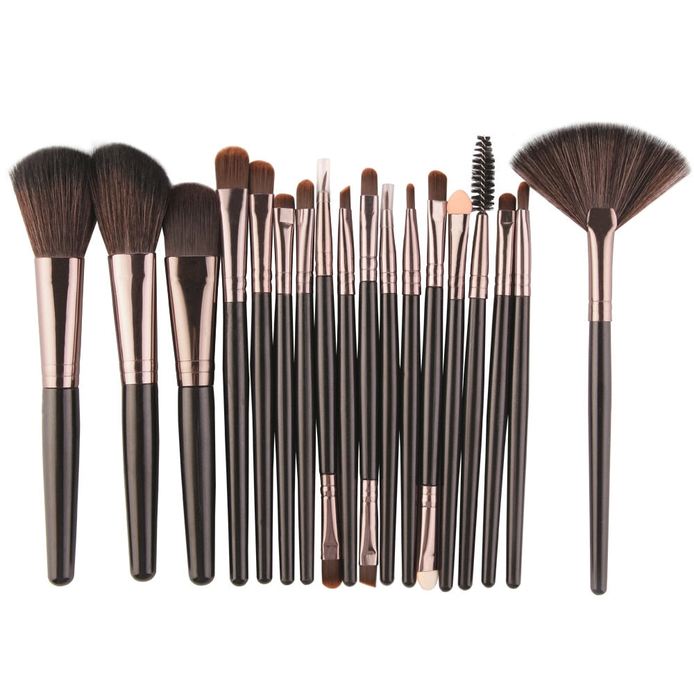 MAANGE 18PCS Makeup Brushes Set For Eyeshadow Foundation Powder Eyeliner Multi-Color Optional Beauty Tools Cosmetic Kit