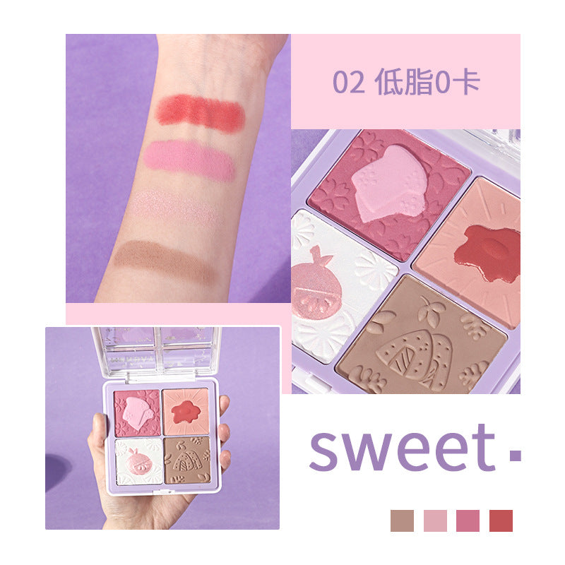 Evi daily escort blush high-gloss into a natural nude makeup light-matte matte girl paride