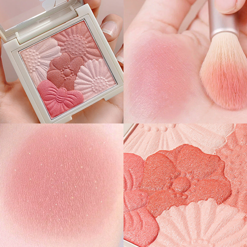 Ma Ke Andy gradually changing red pearlescent high-gloss peach powder orange powder powder blush natural nature nude makeup student parity
