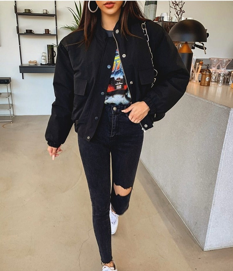 One Rip High Waist Jeans