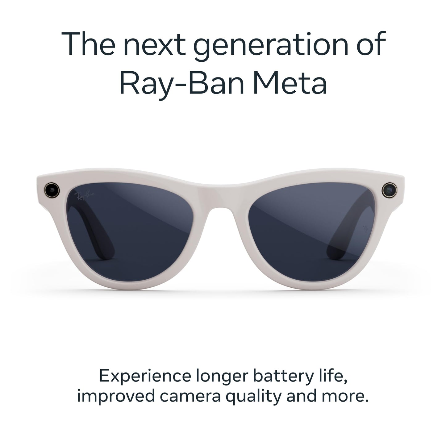 Ray-Ban Meta (Gen 2), Skyler, Shiny Black | Smart AI Glasses for Men, Women — 2x Battery Life — 3K Ultra HD Resolution — 12 MP Ultra-Wide Camera, Audio, Video — Polarized Gradient Graphite Lenses *  #sponsored