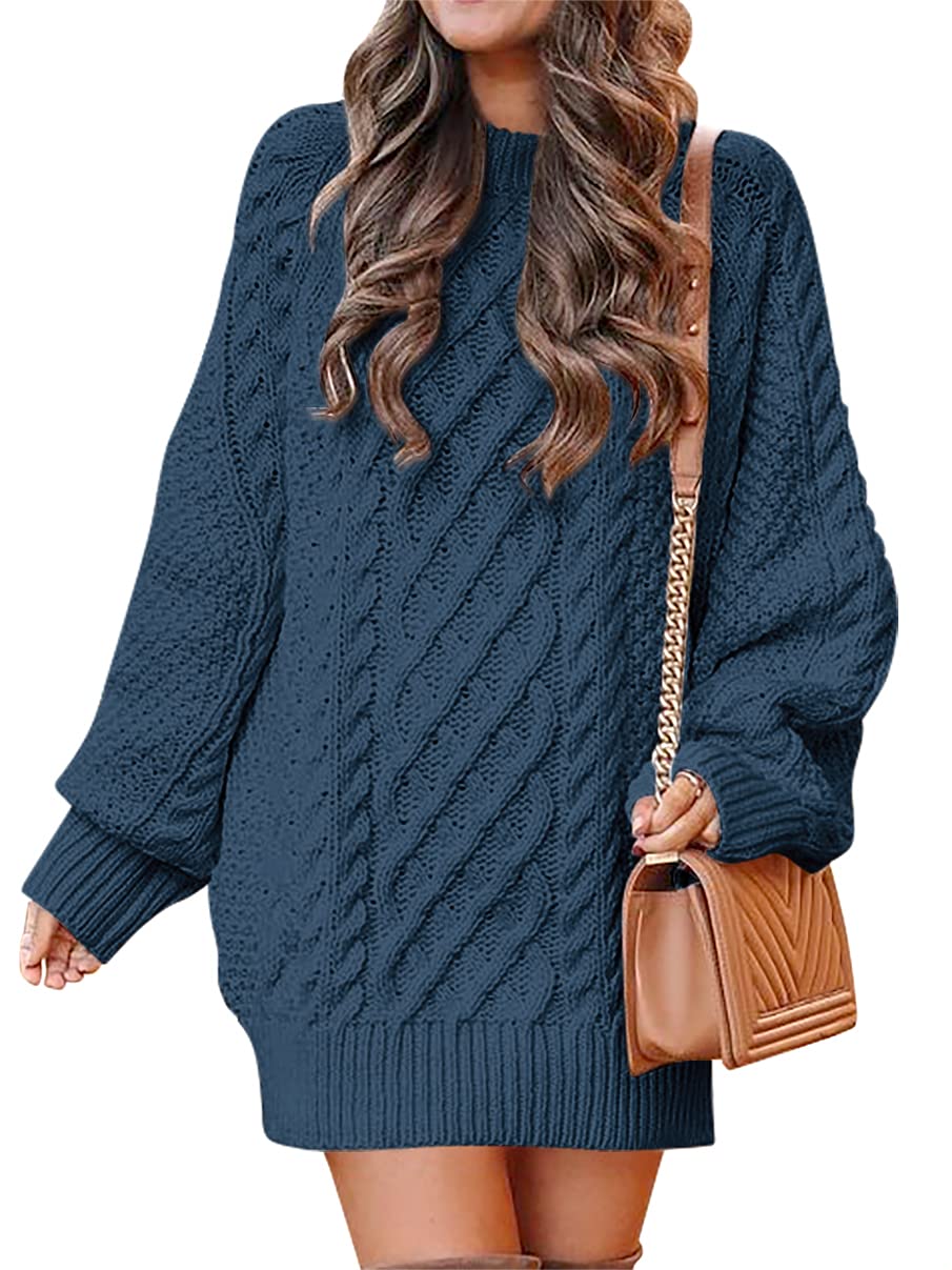 ANRABESS Womens Sweater Dress Oversized Cable Knit Chunky Long Sleeve Short Dresses 2025 Fall Outfits Vacation Winter Clothes *  #sponsored