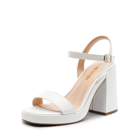 DREAM PAIRS Heels for Women Block Chunky Platform High Heels Open Toe GISELLE Fashion Wedding Party Evening Prom Dance Ankle Strap Dress Pump Sandals Shoes *  #sponsored