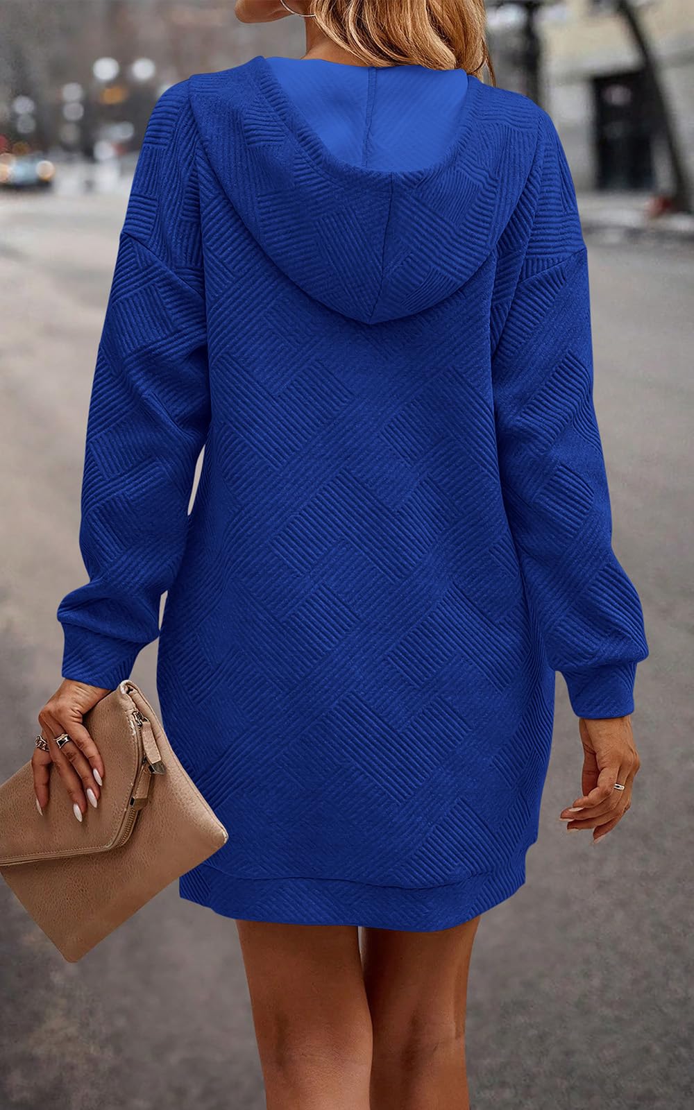 PRETTYGARDEN Womens Long Sleeve Hoodies Dress 2025 Fall Texture Button Oversized Sweatshirts Winter Dresses with pockets *  #sponsored