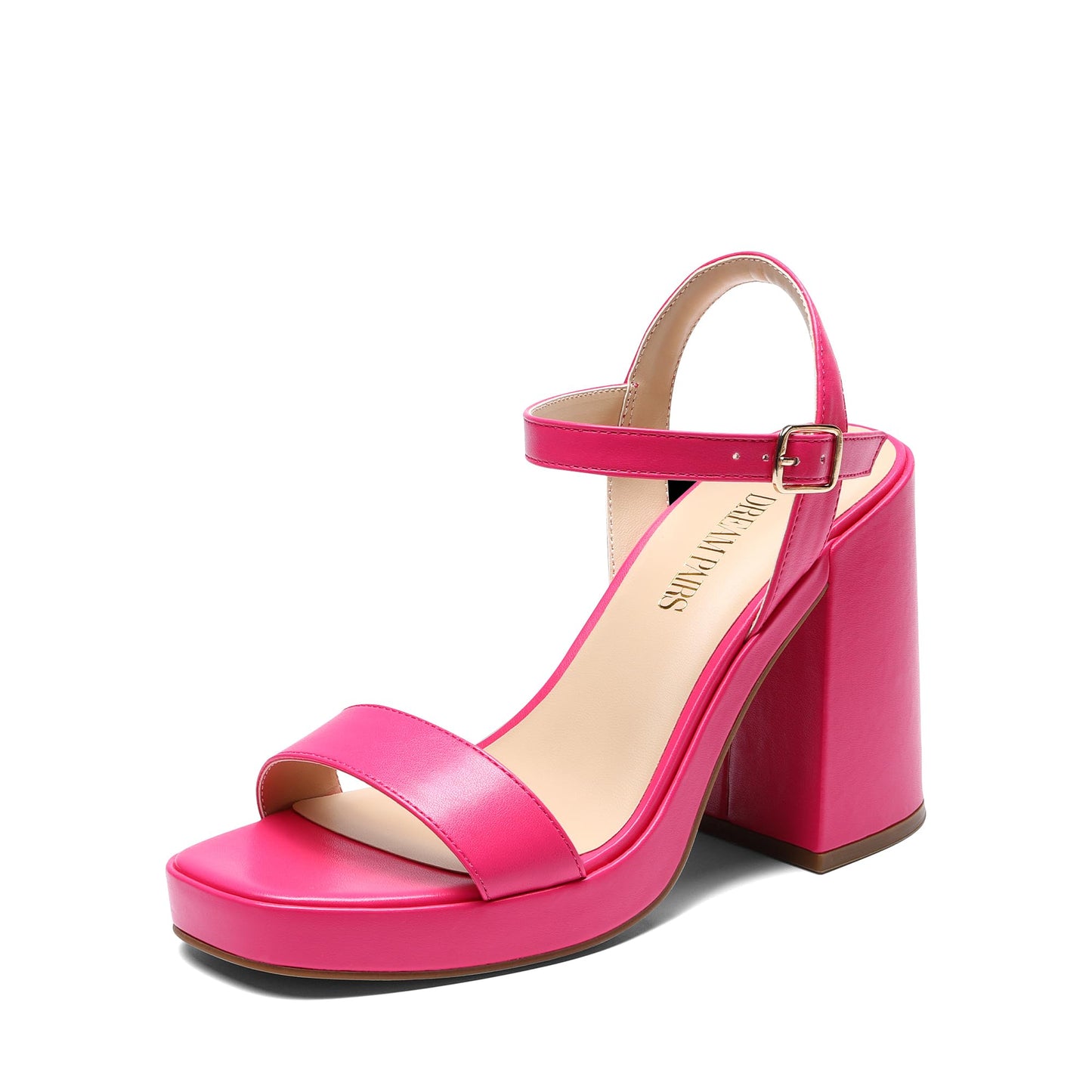 DREAM PAIRS Heels for Women Block Chunky Platform High Heels Open Toe GISELLE Fashion Wedding Party Evening Prom Dance Ankle Strap Dress Pump Sandals Shoes *  #sponsored