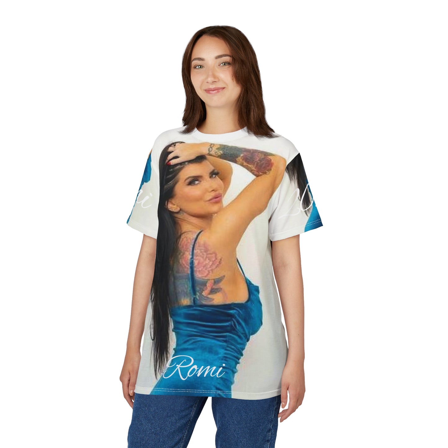 Romi's Unisex Cut & Sew Tee - Stylish Fashion Tee, Trendy Graphic T-shirt, Unique Gift for Her, Summer Wear, Casual Outfit