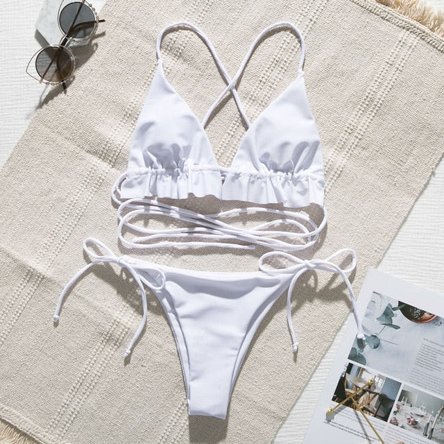 Cross Strings Bikini Set
